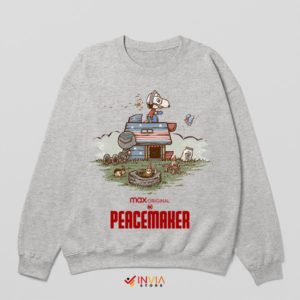 Peaceful Protector Peacemaker Snoopy Sport Grey Sweatshirt