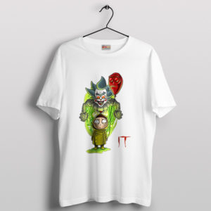 Pennywise Joins the Rick Morty Universe White T-Shirt