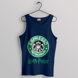 Perfect Brew Espresso Patronum Harry Potter Navy Tank Top