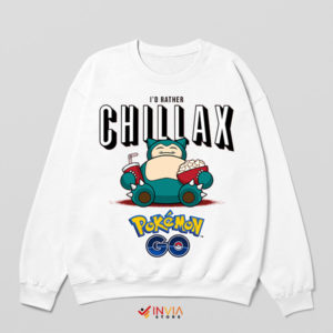 Perfect Chillax Day Snorlax Sleep White Sweatshirt