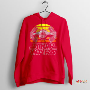 Perfection TIE Advanced x1 Vintage Starship Red Hoodie