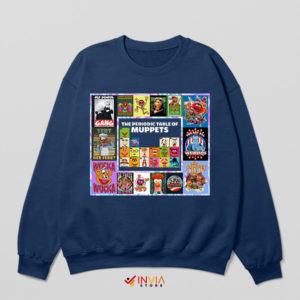 Periodic Table of Muppet Show Cover Navy Sweatshirt