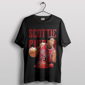 Pippen Power No 23 Hoops Legend Black T-Shirt