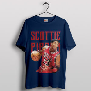 Pippen Power No 23 Hoops Legend Navy T-Shirt