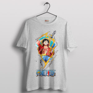 Pirate Spirit with Monkey D Luffy Sport Grey T-Shirt