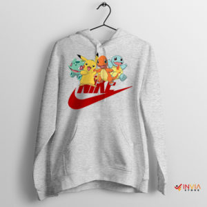 Pocket Monster Magic Starter Pokémon Sport Grey Hoodie