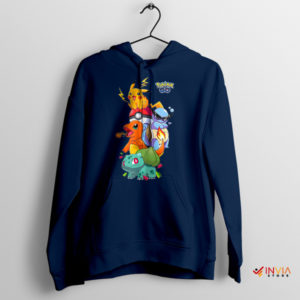 Pocket Monsters Beginnings Pokemon Go Navy Hoodie