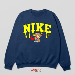 Pooh Bear's Journey Nike Swoosh Navy Sweatshirt