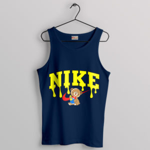 Pooh's Honey Hunt Nike Swoosh Navy Tank Top