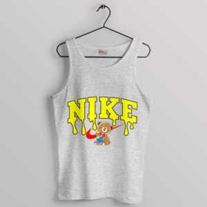 Pooh's Honey Hunt Nike Swoosh Sport Grey Tank Top