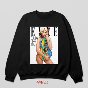 Pop Music Fan Dua Lipa Elle Cover Black Sweatshirt