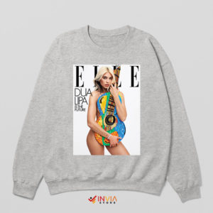 Pop Music Fan Dua Lipa Elle Cover Sport Grey Sweatshirt