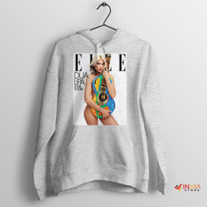 Pop Music Fanwear Dua Lipa Elle Cover Sport Grey Hoodie