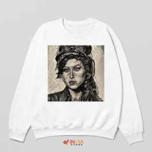 Portrait Paint Art Edition Amy Winehouse Sweatshirt