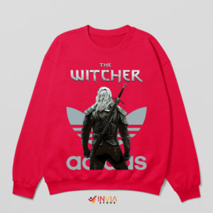 Power of Geralt The Witcher Adidas Red Sweatshirt