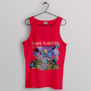 Power of Skeletor with Iron Maiden Red Tank Top