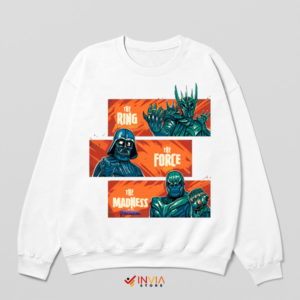 Powerful Villain Sauron Vader Thanos White Sweatshirt