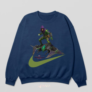 Pumpkin Bombs Nike Art Green Goblin Navy Sweatshirt