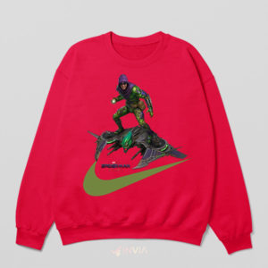 Pumpkin Bombs Nike Art Green Goblin Red Sweatshirt