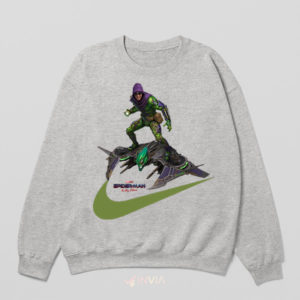 Pumpkin Bombs Nike Art Green Goblin Sport Grey Sweatshirt