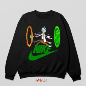 Quantum Quirk Rick and Morty Crash Black Sweatshirt