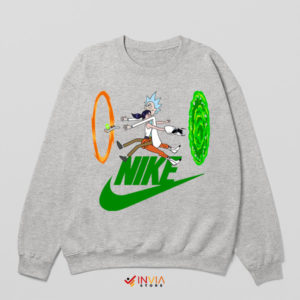 Quantum Quirk Rick and Morty Crash Sport Grey Sweatshirt