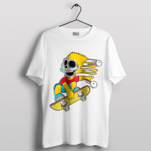 Radical Bart Skate Free or Die White T-Shirt