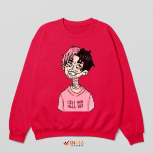 Remembering Lil Peep Hellboy Red Sweatshirt