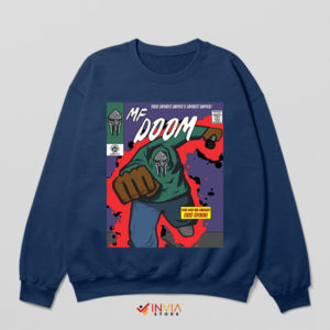 Remembering the Villain MF DOOM Navy Hoodie