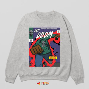 Remembering the Villain MF DOOM Sport Grey Hoodie