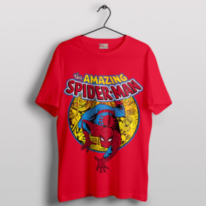 Retro Amazing Spider-Man Comic Art Red T-Shirt