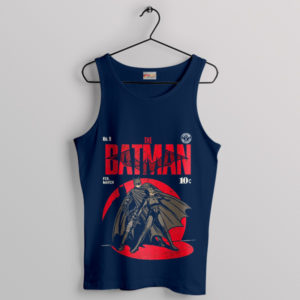 Retro Heroism Comic The Batman Navy Tank Top