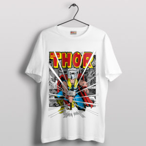 Retro Marvel Thor's Vintage Hammer White T-Shirt