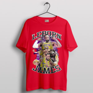 Retro Reverence for King James Vintage Red T-Shirt