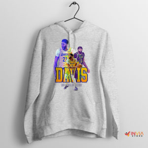 Retro Slam Dunk Vintage Anthony Davis Sport Grey Hoodie