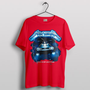 Ride the Lightning Flux Delorean Red T-Shirt