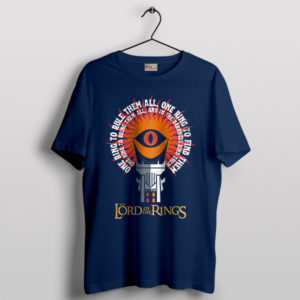 Ring of Absolute Power LOTR Quote Navy T-Shirt