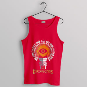 Ring of Power One to Rule Them All Red Tank Top