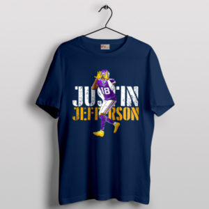 Rising NFL Phenom Justin Jefferson Navy T-Shirt