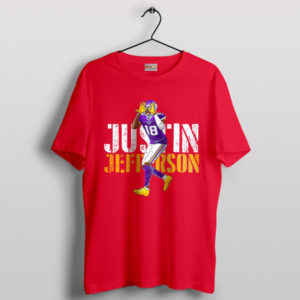 Rising NFL Phenom Justin Jefferson Red T-Shirt