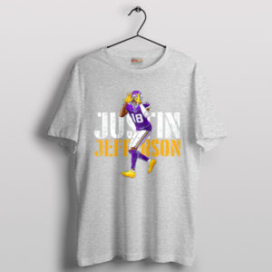 Rising NFL Phenom Justin Jefferson Sport Grey T-Shirt