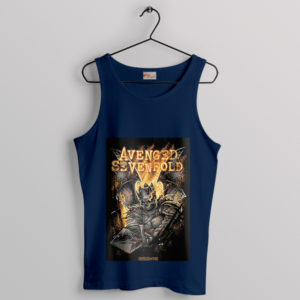 Rock with A7X Shepherd of Fire Song Navy Tank Top