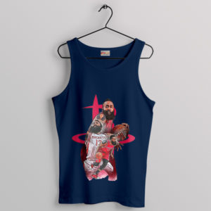 Rocketing to Greatness Harden Tribute Navy Tank Top