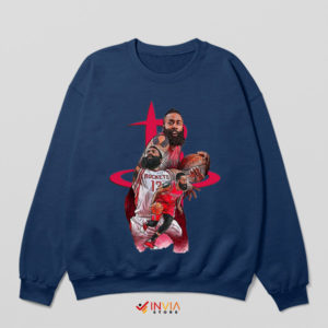 Rockets Red Glare James Harden Navy Sweatshirt