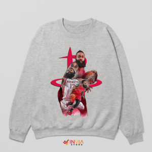 Rockets Red Glare James Harden Sport Grey Sweatshirt