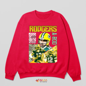 Rodgers Rocket Dynamic Quarterback Red Sweatshirt