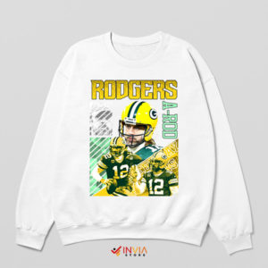 Rodgers Rocket Dynamic Quarterback White Sweatshirt