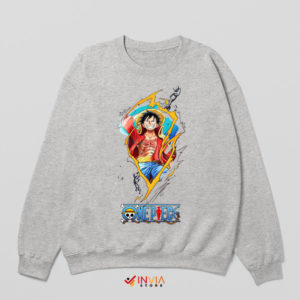 Sail the Seven Seas with Luffy Sport Grey Sweatshirt