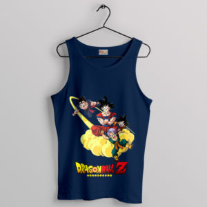 Saiyan Force Goku Goten Gohan Trunks Navy Tank Top