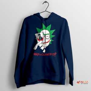 Schwifty Smiles Joker x Rick Navy Hoodie